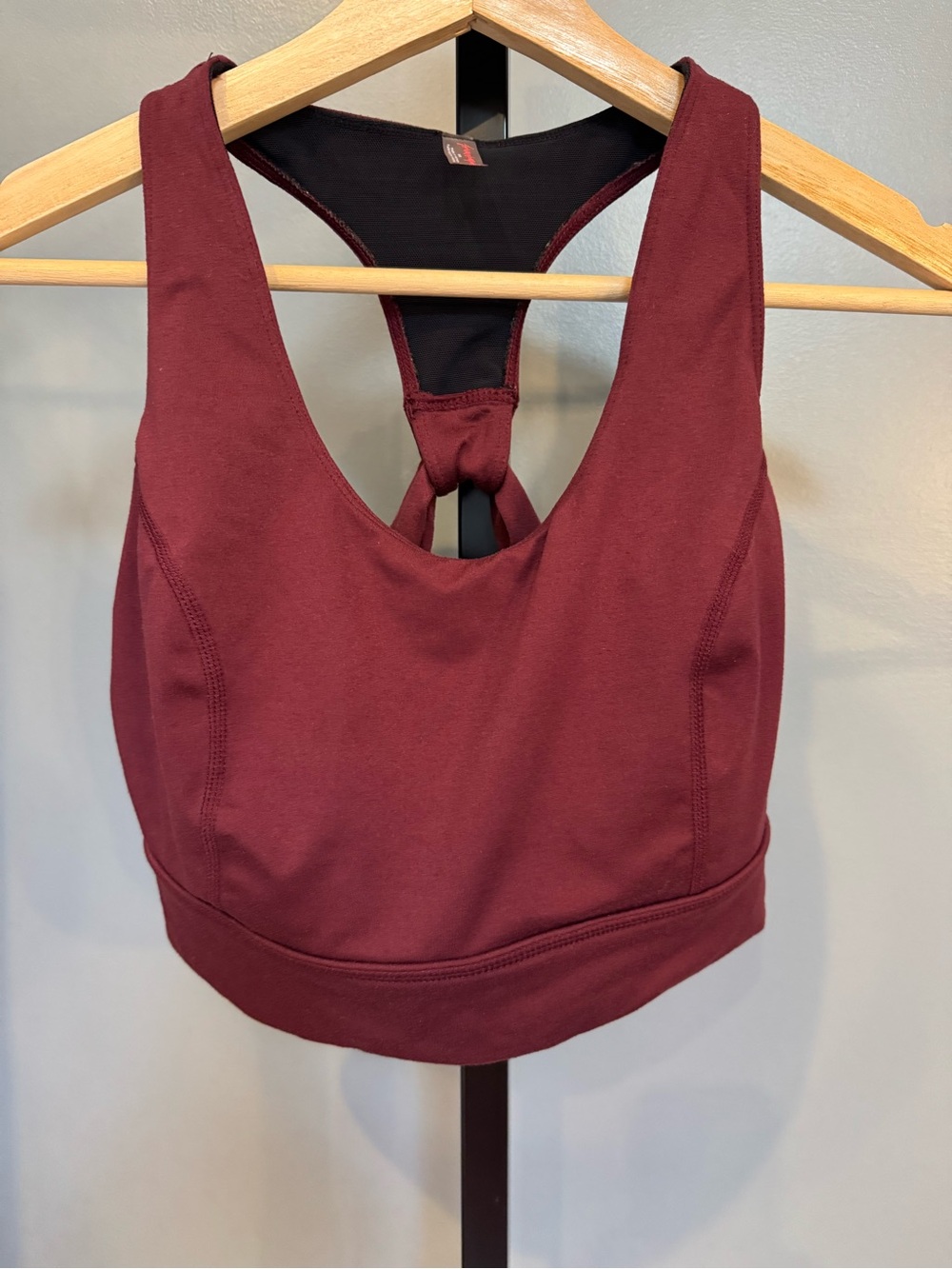 FP Movement Lightning Synergy Sports Bra M Burgundy Strappy Back - Picture 2 of 9